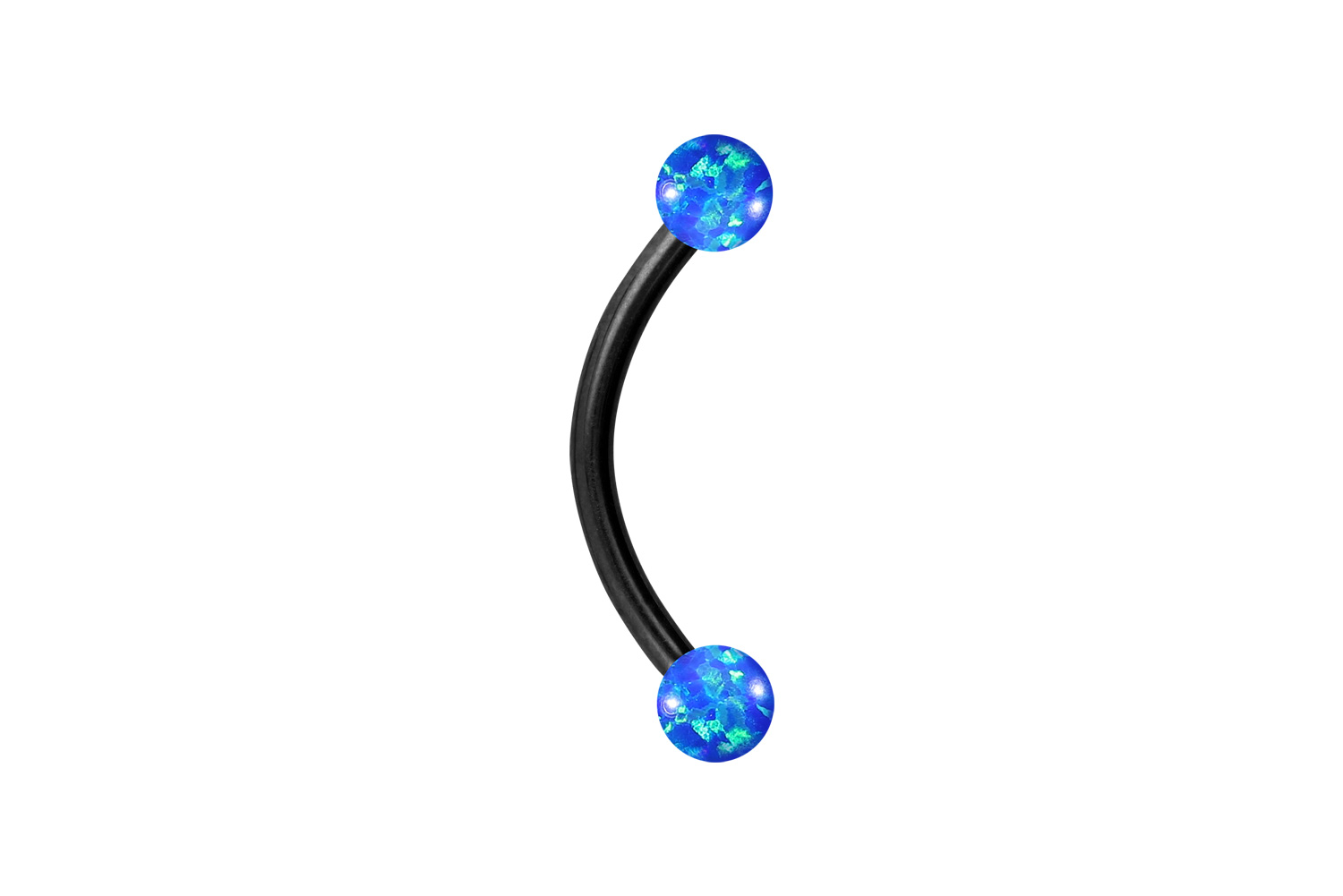 Titan Piercing Banane SYNTHETISCHE OPALE